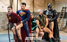 SuperGayHero – Justice League: A Gay XXX Parody 4 – Brandon Cody, Johnny Rapid, Colby Keller, Ryan Bones & François Sagat
