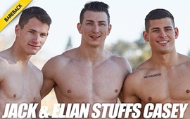 Jack & Elian Stuffs Casey – Gay Bareback