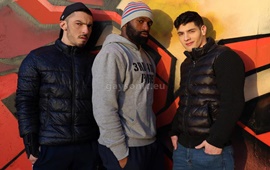 EricVideos – Bastian get filled by 2 dudes - Bastian Karim, AmarXL & Juan Florian