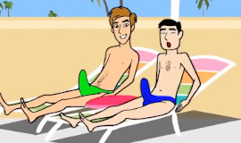 Desenho Porno Gay – Sacanagem Gay com Novinhos no Clube
