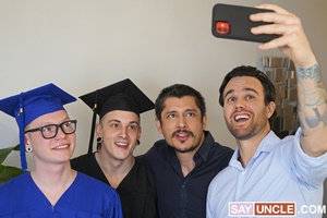 Beau Reed, Harvey Sid, Rocky Vallart & Marco Bianchi - Twinks’ Graduation Celebration