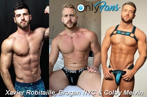 Colby Melvin, Xavier Robitaille & Brogan NYC