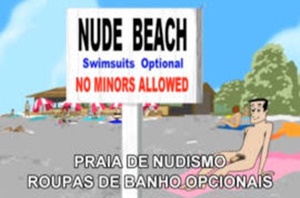 Desenho Pornô – O Bundudo na Praia de Nudismo