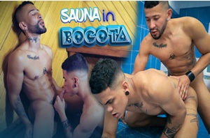 Garotos gostosos na sauna na Colombia