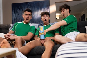 Finn August takes Drake Von’s fat dick raw in Cock Soccer