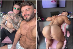 Erick comendo o rabudo de Sampa