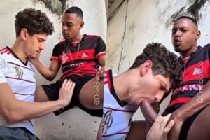 Gabriel Coimbra caindo de boca no Driel Dotado