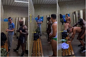 Câmera escondida no banheiro da academia