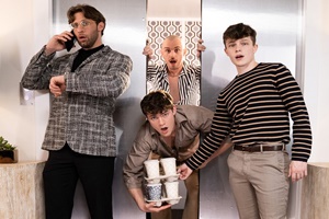 Phoenix Leo tops Oliver Marks in “The Demon Twink Wears Nada, Part 1 – A Gay XXX Parody”