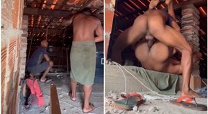 Recebi o encanador só de toalha