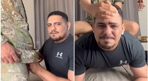 Sendo macetado pelo militar