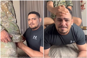 Sendo macetado pelo militar