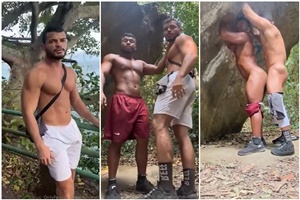 Sexo escondido na trilha
