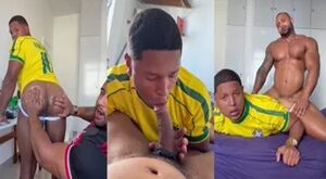 Taua Alves comendo o cuzinho do jovem torcedor do Brasil