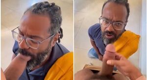 Baiano mamando e dando pro porteiro da rola grossa