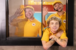 Nico Scooby fucks Vincent Revero in “Burger Gooners, Part 1”
