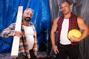 Ed Steel fucks fellow bodybuilder Ken Rock in “Steel Erectors”